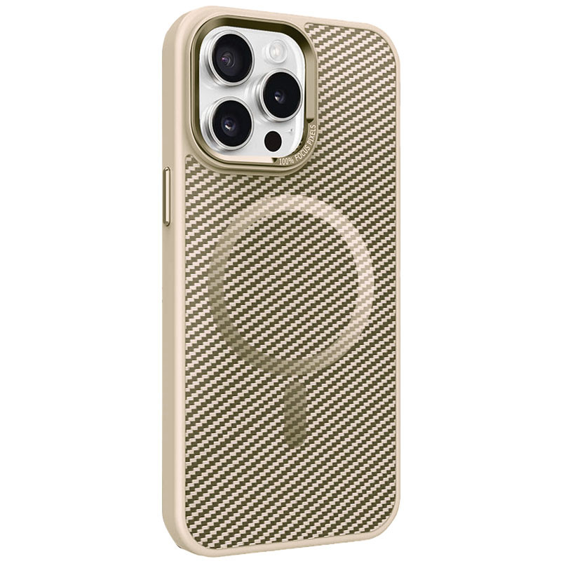 Чохол TPU + PC Carbon Mirage with Magnetic Fit для Apple iPhone 15 Pro (6.1″)