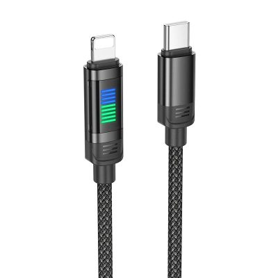 Дата кабель Hoco U126 Lantern 27W USB-C → Lightning (1.2 м)