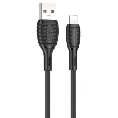 Дата кабель Borofone BX86 Advantage USB to Lightning (1 м) Black