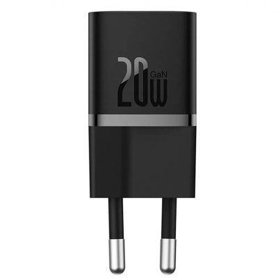 Мережевий зарядний пристрій Baseus GaN5 Fast Charger (mini) PD 20W (1×USB-C) (CCGN05010)