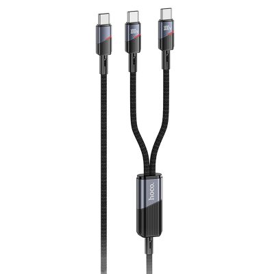 Дата кабель Hoco U139 2in1 USB-C → USB-C/USB-C 100W (1.2 м)