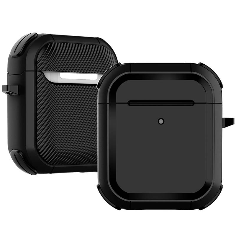 Футляр протиударний Black ed. для навушників Airpods 1/2