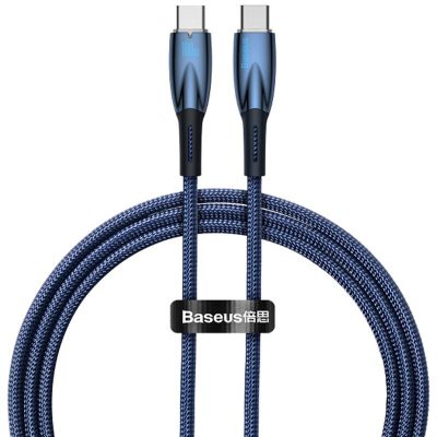 Дата кабель Baseus Glimmer Series Fast Charging USB-C → USB-C 100W 1 м (CADH00070)