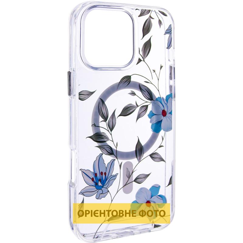 TPU + PC чохол Clear Garden with Magnetic Fit для Apple iPhone 16e / 17e (6.1″)