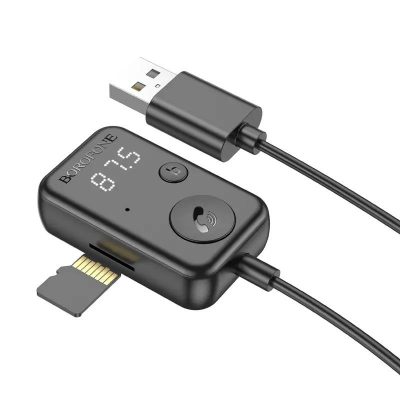 Bluetooth аудіо ресивер Borofone BC49 June (USB-A) Black
