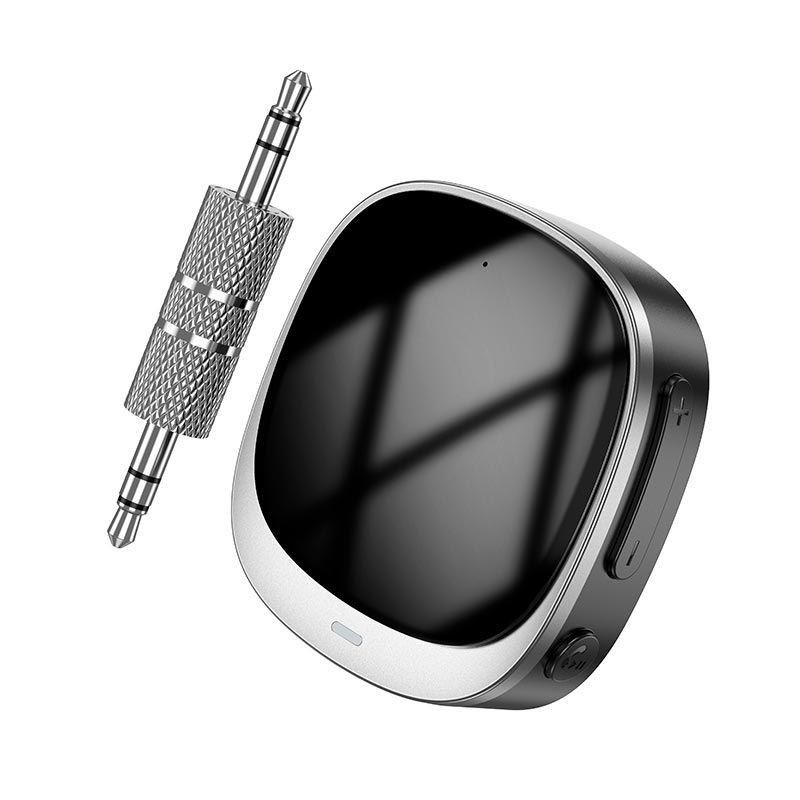 Bluetooth аудіо ресивер Hoco E80 Travel (AUX 3.5mm) Black