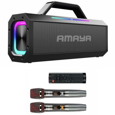 Bluetooth Колонка Amaya ASP-150 Two-person 150W + два мікрофона Black