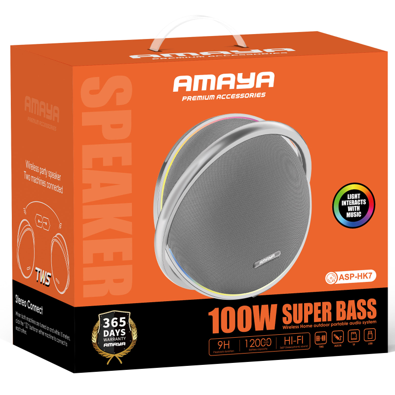 Bluetooth Колонка Amaya HK7 100W Black