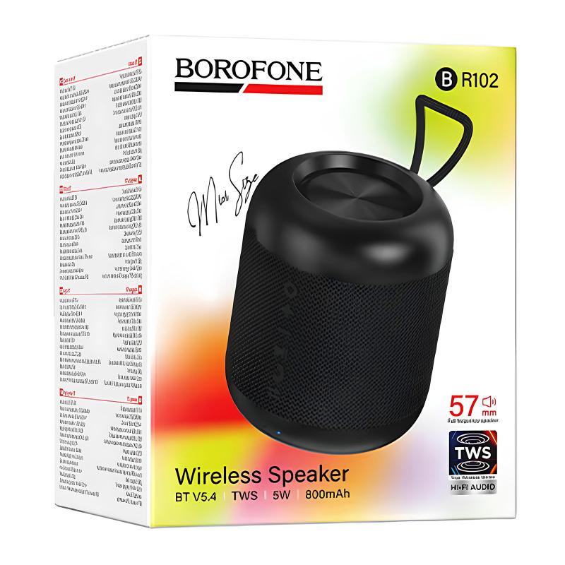 Bluetooth Колонка Borofone BR102 Gratificado 5W Obsidian Black