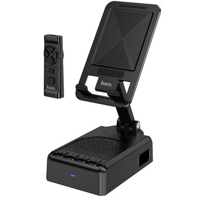 Bluetooth Колонка Hoco HC45 Wave 3W з підставкою для телефону і пультом керування Black