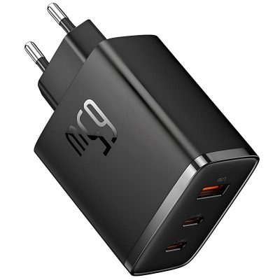 Мережевий зарядний пристрій Baseus Cube Pro Fast Charger PD 65W (1×USB-A / 2×USB-C) (P10111404)