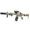 Автомат на гідрогелевих кульках (орбізах) AR15 Alphabet Green