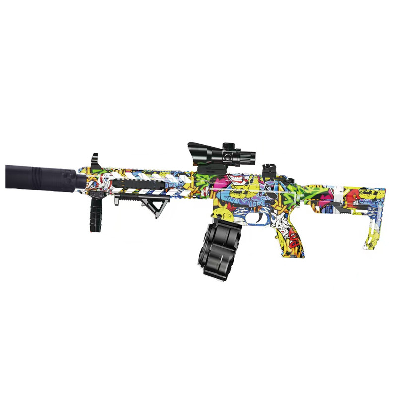 Автомат на гідрогелевих кульках (орбізах) AR15 Alphabet Green
