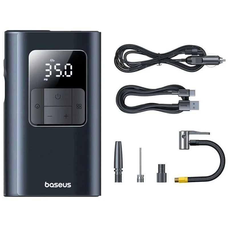 Автомобільний насос Baseus PrimeTrip VA1 2-in-1 1750 mAh (C11169001121-00) Cosmic Black
