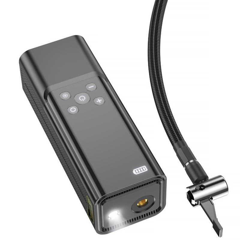 Автомобільний насос Hoco ZP7 Maddy smart (5000 mAh) Black