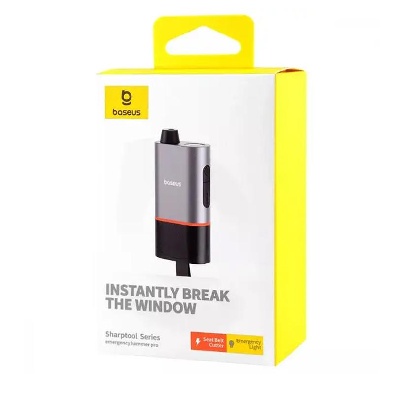 Автомобільний рятувальний молоток Baseus SharpTool Series Emergency Hammer Pro (C10934401111-00) Black
