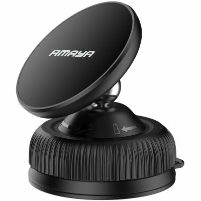 Автотримач Amaya APH-26 Vacuum Suction Magnetic Black