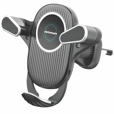 Автотримач з Бездротовий зарядний пристрій Amaya APH-W08 15W (air outlet) Black