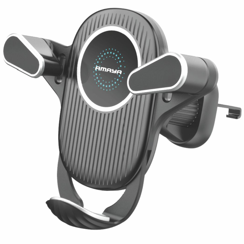 Автотримач з Бездротовий зарядний пристрій Amaya APH-W08 15W (air outlet) Black