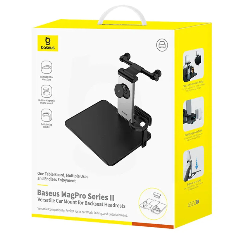 Автотримач Baseus MagPro II Versatile для подголовника (C40272901121) Cosmic Black