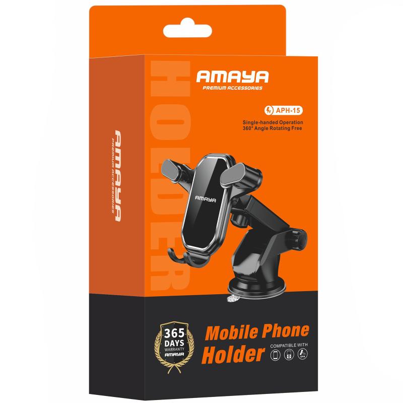 Автотримач Amaya APH-15 (center console) Black