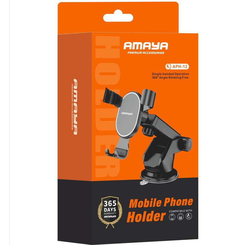 Автотримач Amaya APH-12 (center console) Black