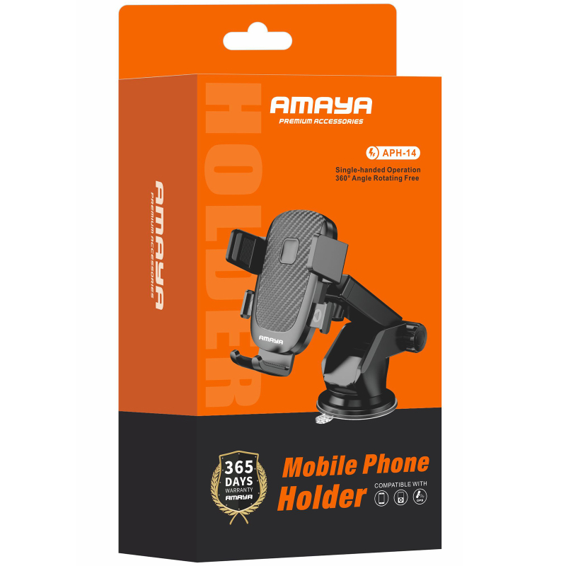 Автотримач Amaya APH-14 (center console) Black
