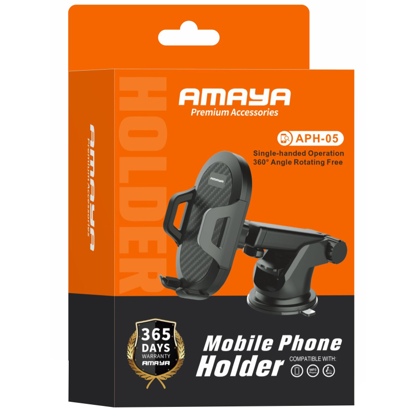 Автотримач Amaya APH-05 (center console) Black