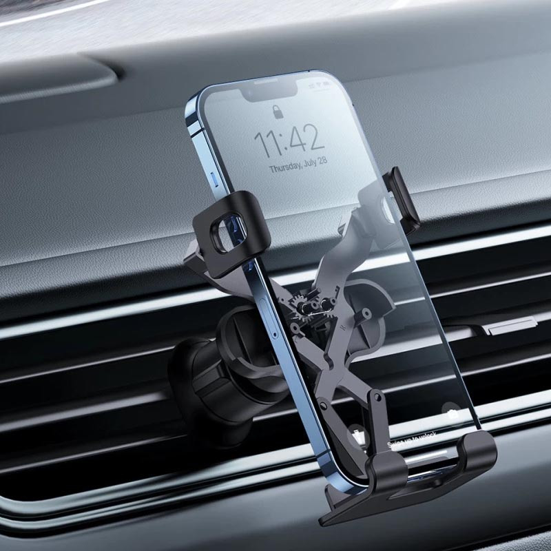 Автотримач Baseus Stable Gravitational Car Mount Lite (Air Outlet Version) (SUWX01) Чорний