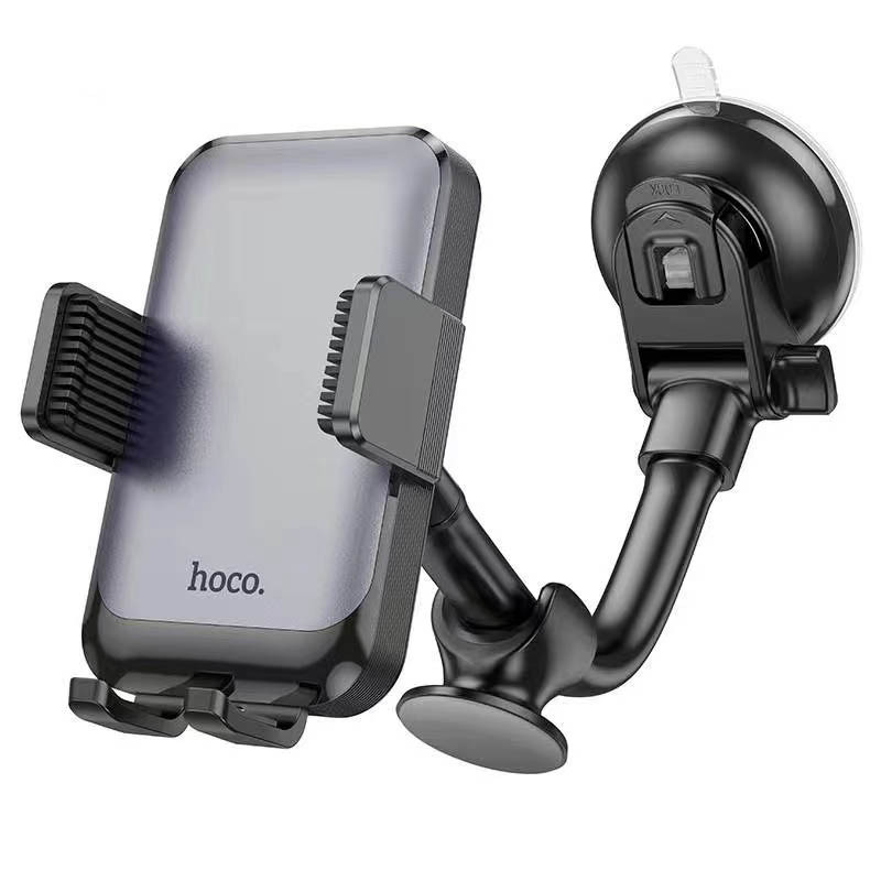 Автотримач Hoco H27 Rock push-type (center console) Black / Gray