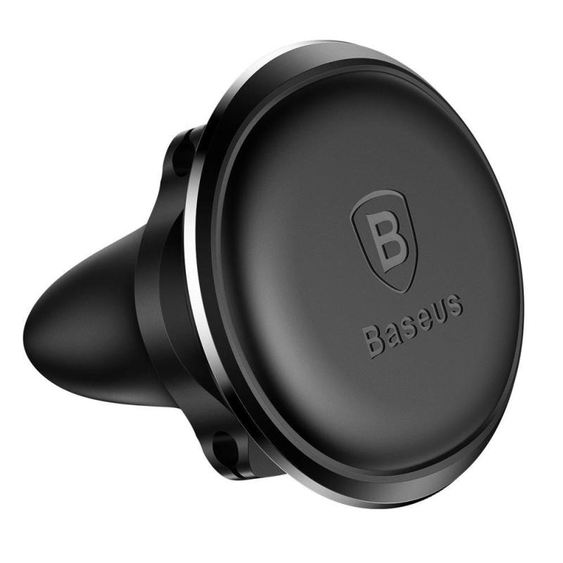 Автотримач Baseus Magnetic OS with cable clip (air outlet) (C40141201113)