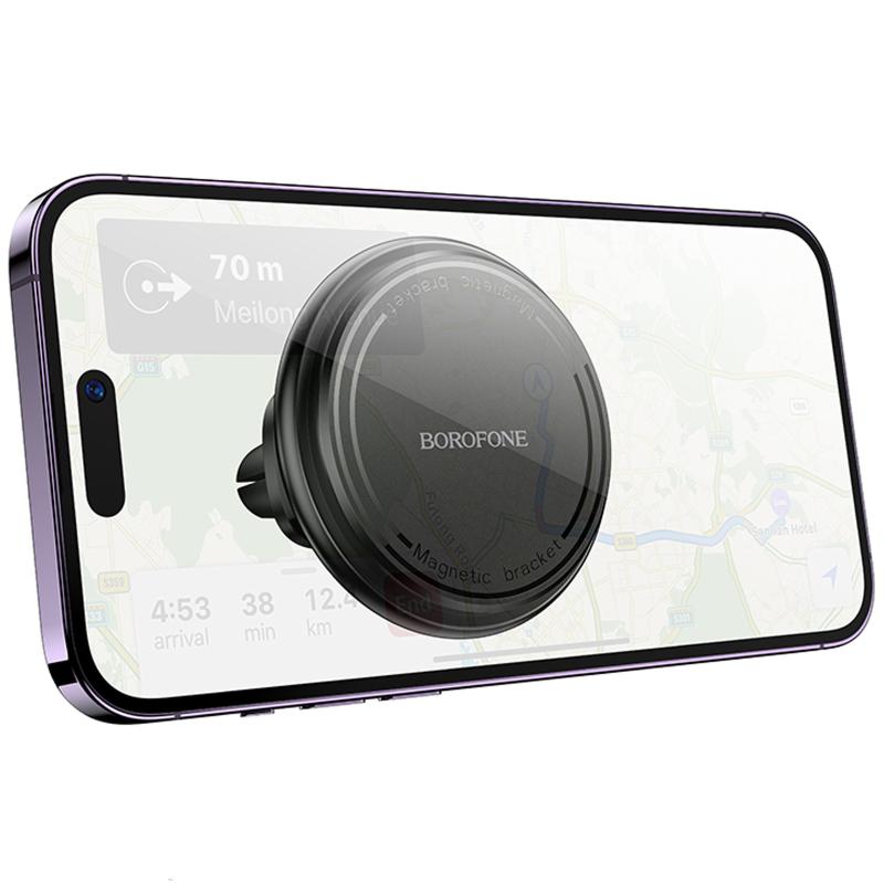 Автотримач Borofone BH135 Parker ring magnetic (air outlet) Black