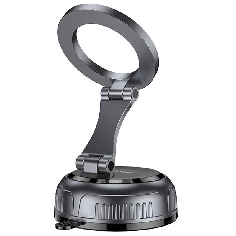 Автотримач Hoco H92 High vacuum suction cup magnetic (universal) Black / Metal gray