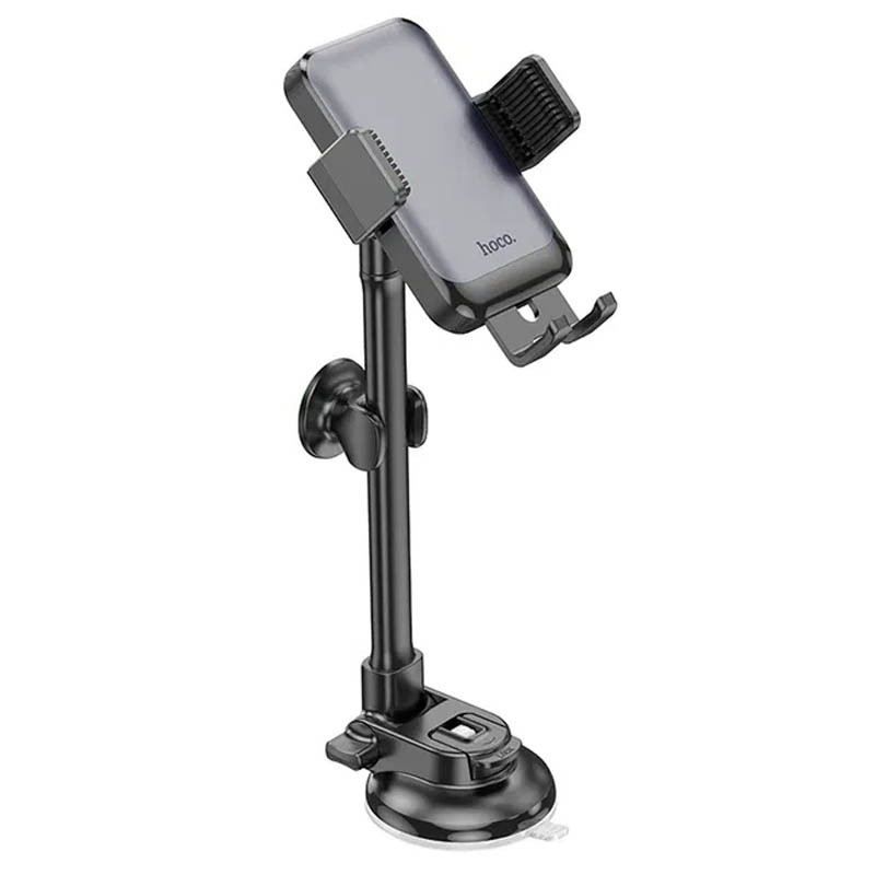 Автотримач Hoco H27 Rock push-type (center console) Black / Gray
