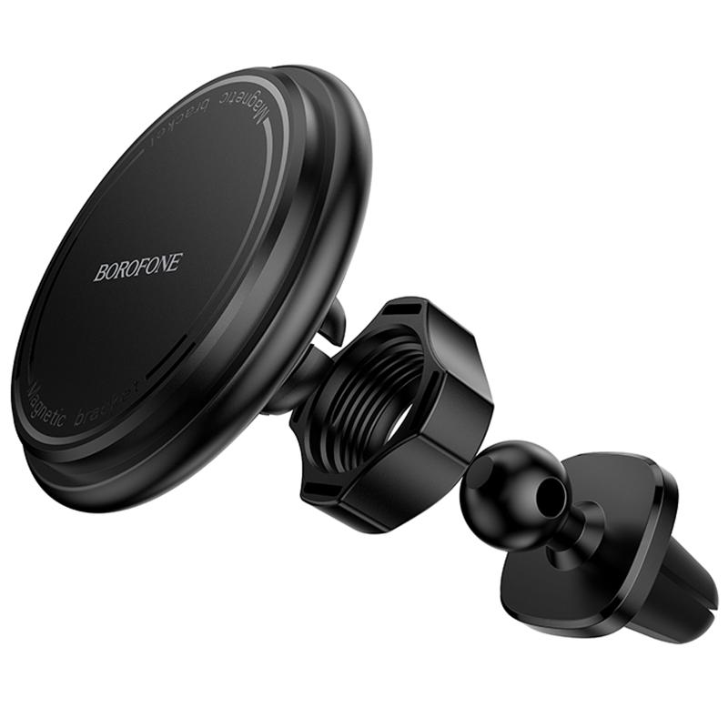 Автотримач Borofone BH135 Parker ring magnetic (air outlet) Black