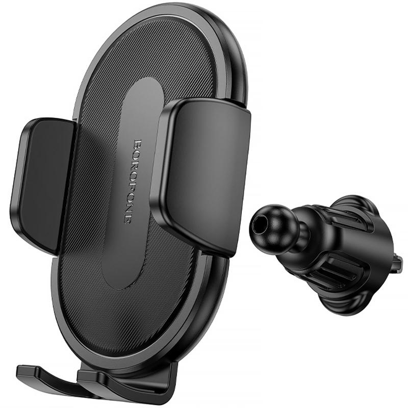 Автотримач Borofone BH133 Rio push-type (air outlet) Black