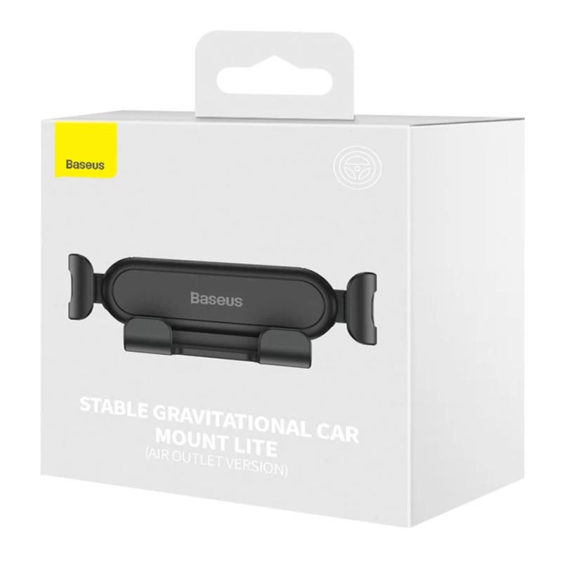 Автотримач Baseus Stable Gravitational Car Mount Lite (Air Outlet Version) (SUWX01) Чорний