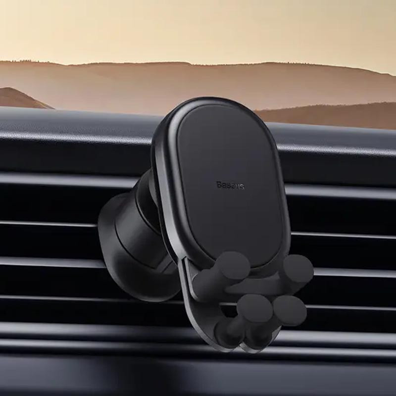 Автотримач Baseus Stable Gravitational Car Mount Air (Air Outlet Version) (SUWX02) Black