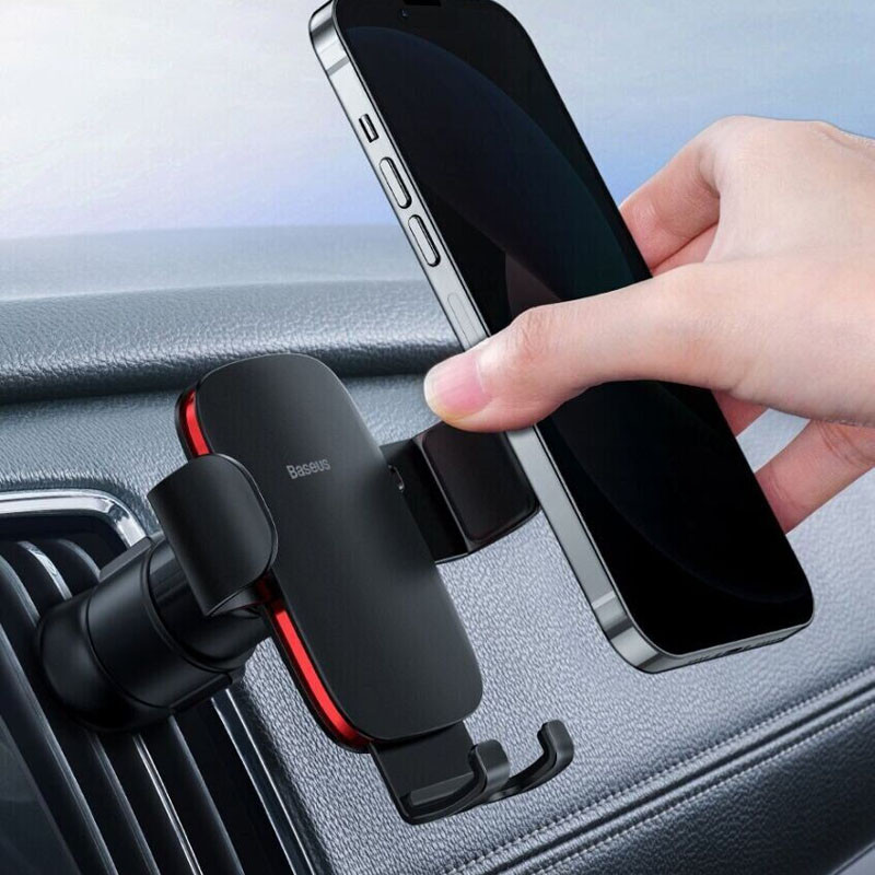 Автотримач Baseus Metal Age 2 Gravity Car Mount (air outlet) (SUJS)