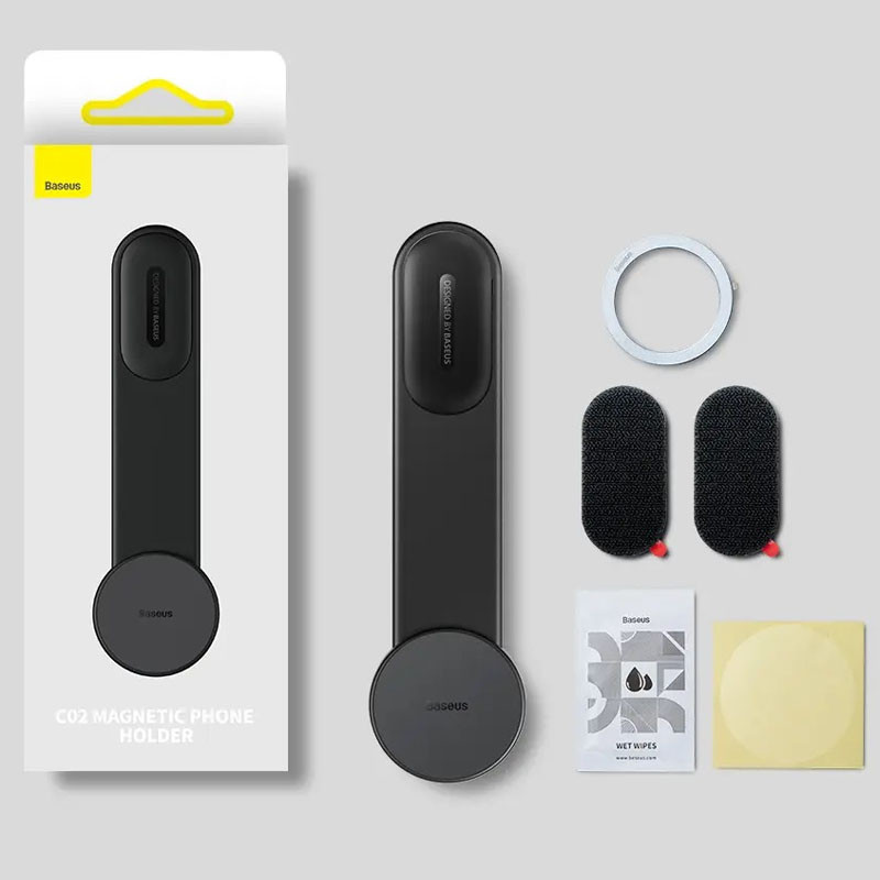 Автотримач Baseus C02 Magnetic Phone Holder Cluster (SUCC000201) Black