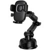 Автотримач Hoco H89 Crown (center console) Black / Metal gray