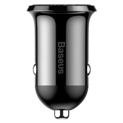 Автомобільний зарядний пристрій Baseus Grain Pro 4.8 А (2×USB-A) (CCALLP) Чорний
