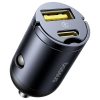 АЗП Baseus Tiny Star Mini 30W (1USB-A/1C) (C00035001121) Cosmic Black