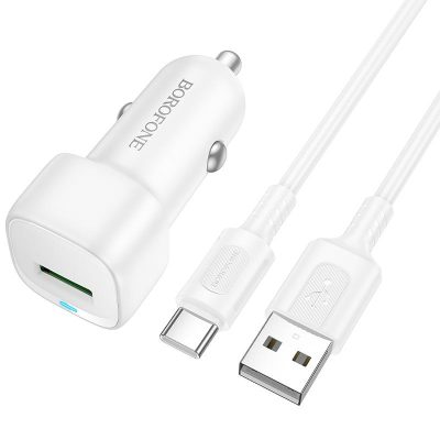 АЗП Borofone BZ34 Cloud QC3.0 (1USB-A) + кабель USB to Type-C