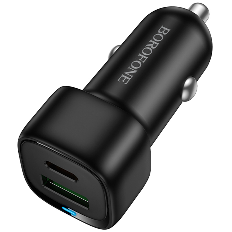 Автомобільний зарядний пристрій Borofone BZ34B Cloud PD 20W + QC 3.0 total 38W (1×USB-A / 1×USB-C)