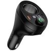АЗП FM модулятор Hoco E88 Star cigarette lighter+PD20W+QC3.0 total 120W (2USB-C) Black