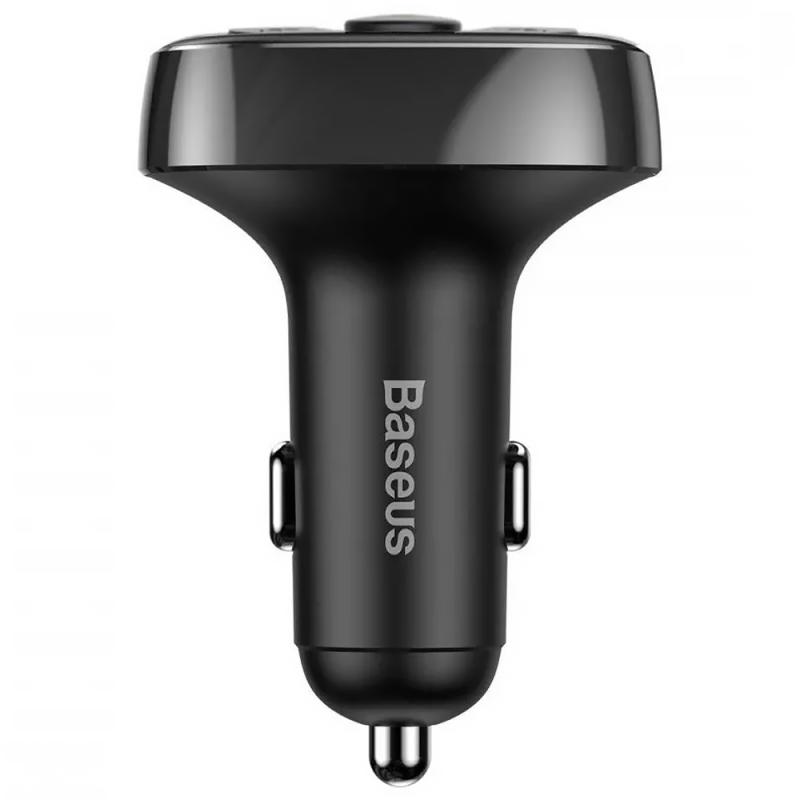 Автомобільний зарядний пристрій FM модулятор Baseus S-09 А 10W (2×USB-A) (CCMT) Black