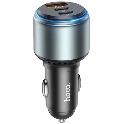 Автомобільний зарядний пристрій Hoco NZ9 Galloper 95W (1×USB-A / 2×USB-C) Black