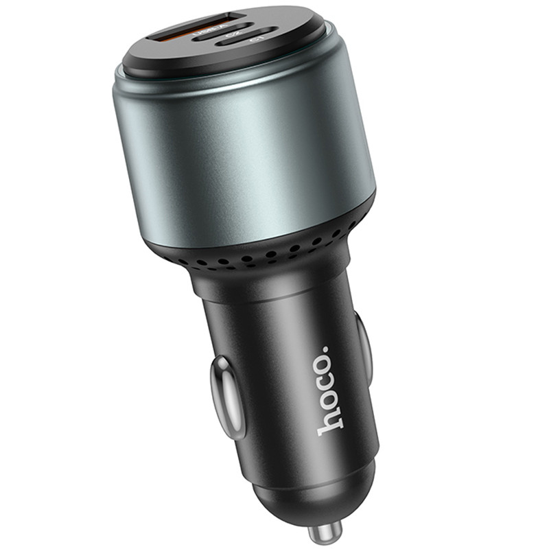 Автомобільний зарядний пристрій Hoco NZ9 Galloper 95W (1×USB-A / 2×USB-C) Black