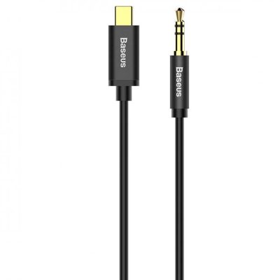 Аудіо кабель Aux Baseus Yiven USB-C Male to 3.5mm Male M01 (1 м) (CAM01-01) Black